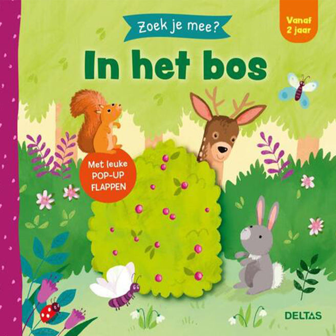 uitgeverij deltas flapjesboek zoek je mee? - in het bos | 0582402 | 1