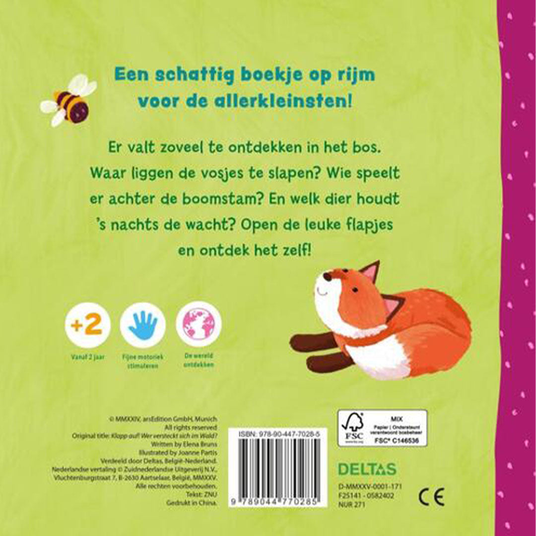 uitgeverij deltas flapjesboek zoek je mee? - in het bos | 0582402 | 4