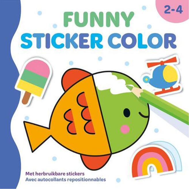 uitgeverij deltas kleur- en stickerboek funny | 0664173 | 1