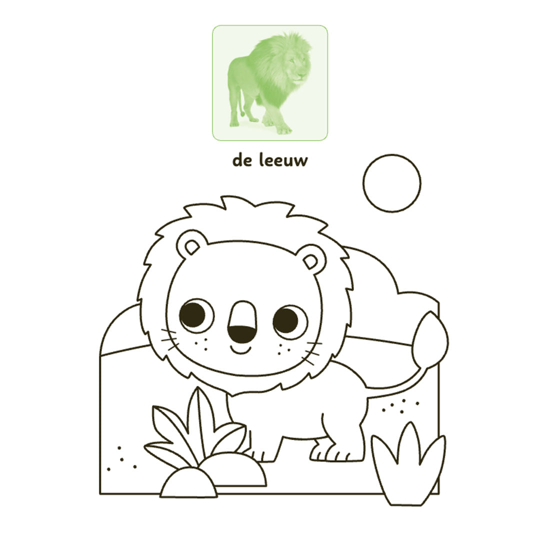 uitgeverij deltas kleur- en stickerboek lieve dieren | 0664076 | 3