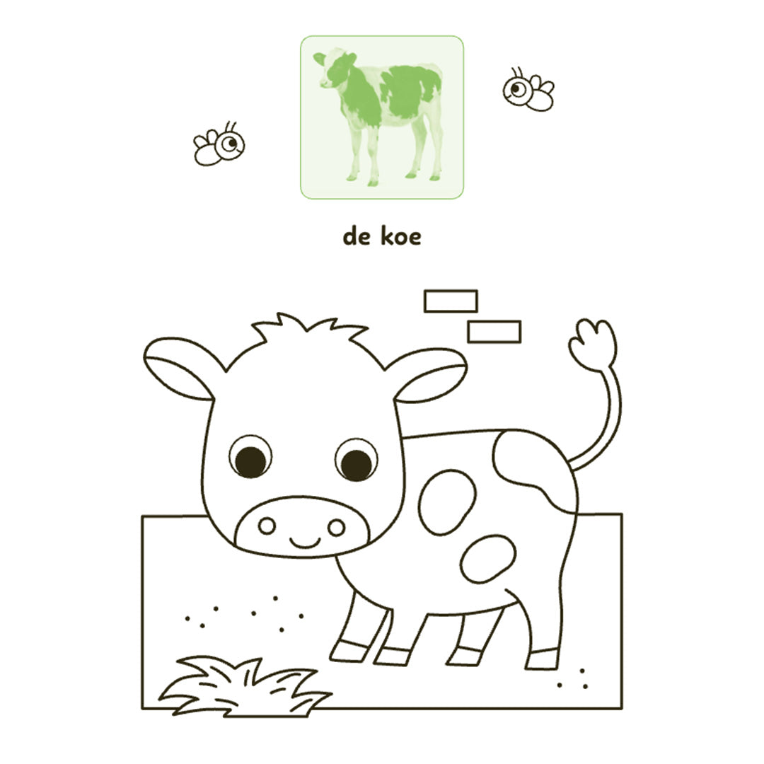 uitgeverij deltas kleur- en stickerboek lieve dieren | 0664076 | 4