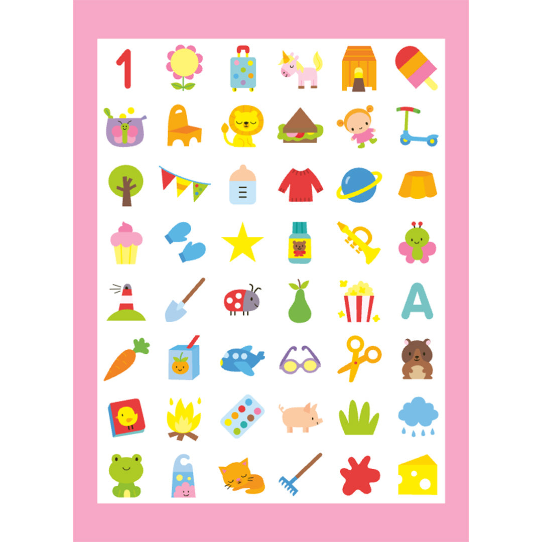 uitgeverij deltas kleur- en stickerboek mijn eerste woordjes | 0664075 | 2