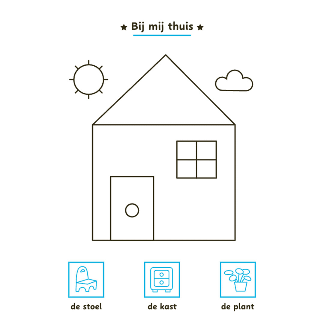 uitgeverij deltas kleur- en stickerboek mijn eerste woordjes | 0664075 | 3