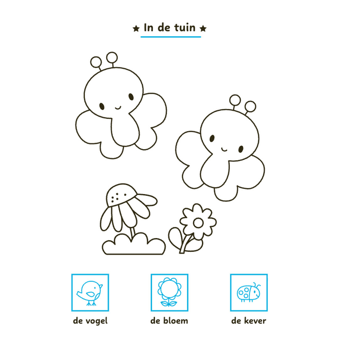 uitgeverij deltas kleur- en stickerboek mijn eerste woordjes | 0664075 | 4