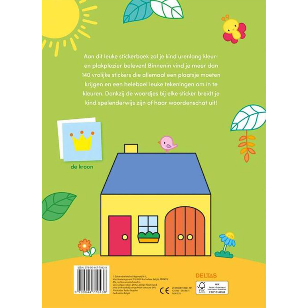 uitgeverij deltas kleur- en stickerboek mijn eerste woordjes | 0664075 | 6