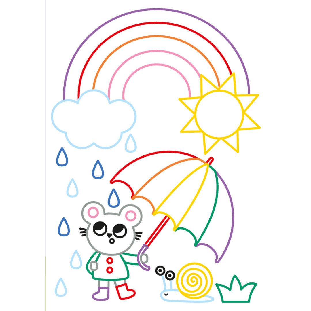 uitgeverij deltas kleur- en stickerpret vrolijke dieren | 0664015 | 5