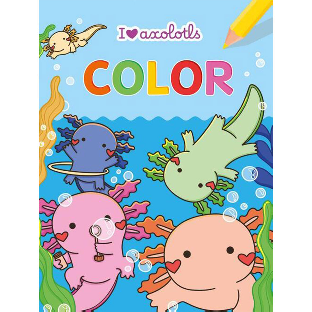 uitgeverij deltas kleurblok i love axolotls | 0690858 | 1