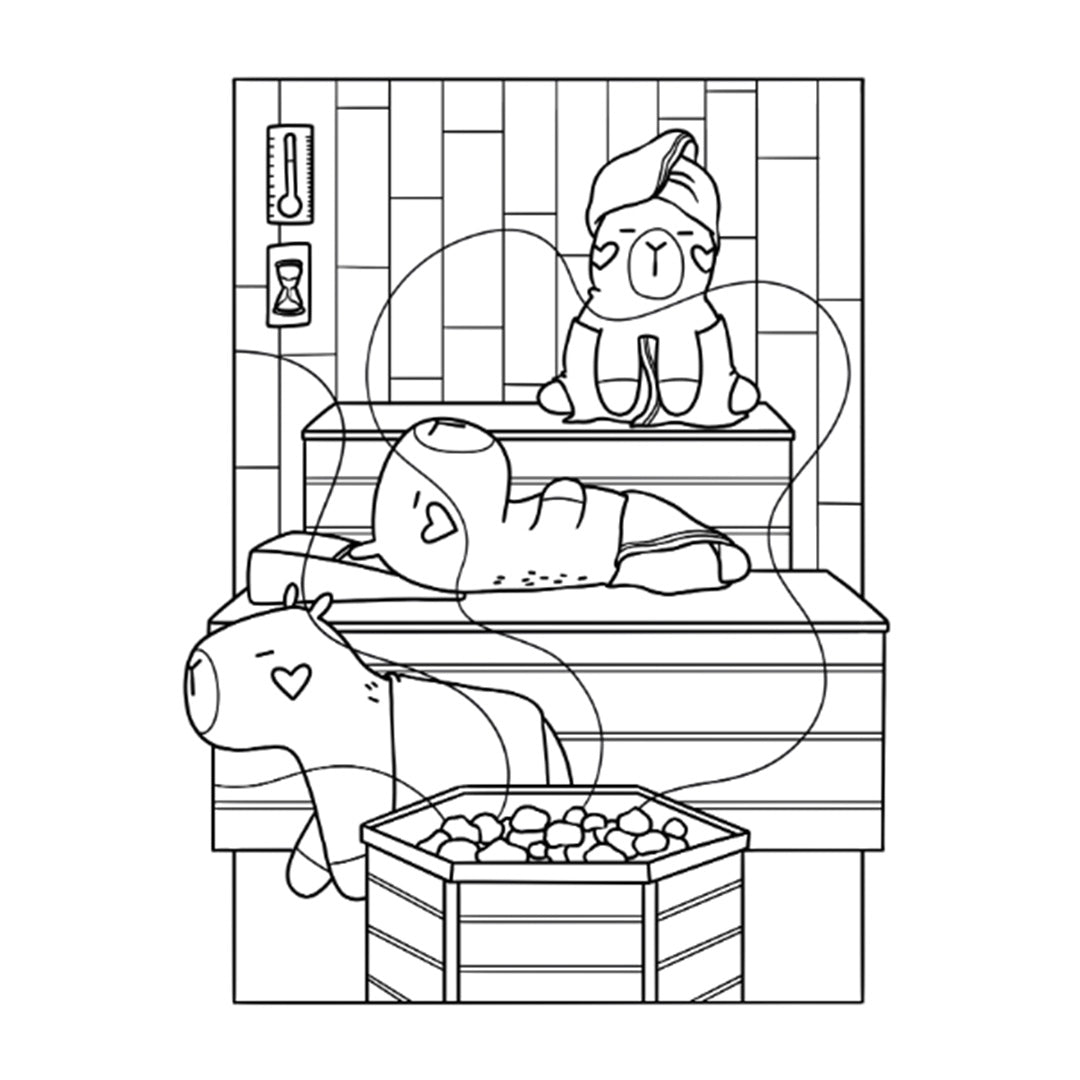 uitgeverij deltas kleurblok i love capybaras | 0690857 | 3