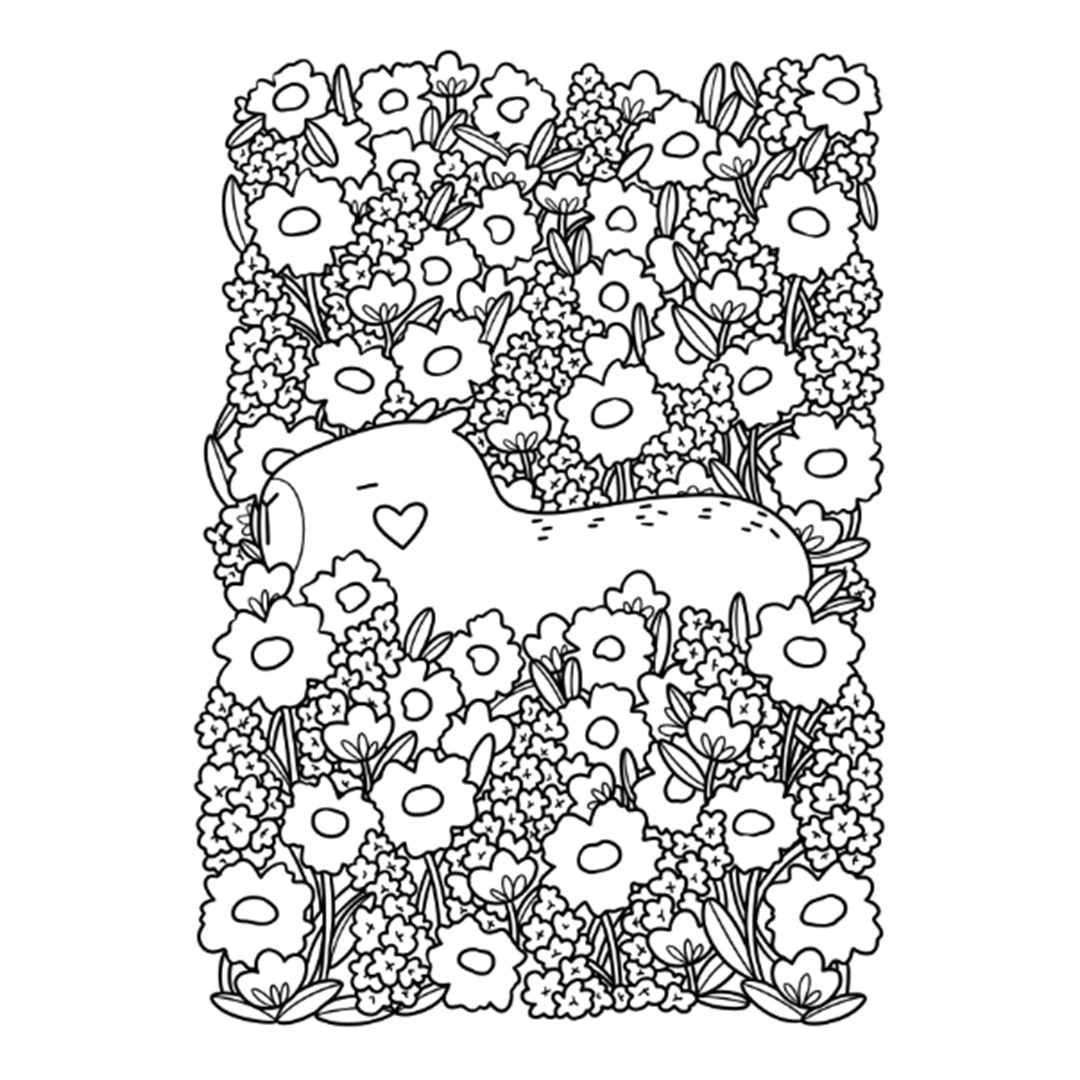 uitgeverij deltas kleurblok i love capybaras | 0690857 | 4