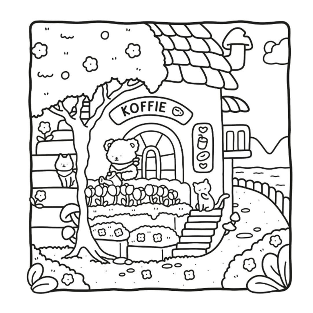 uitgeverij deltas kleurboek coco wyo - cute & comfy - cozy corner | 0101857 | 2