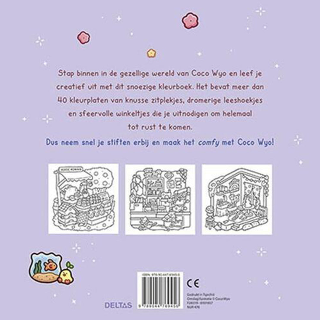 uitgeverij deltas kleurboek coco wyo - cute & comfy - cozy corner | 0101857 | 6