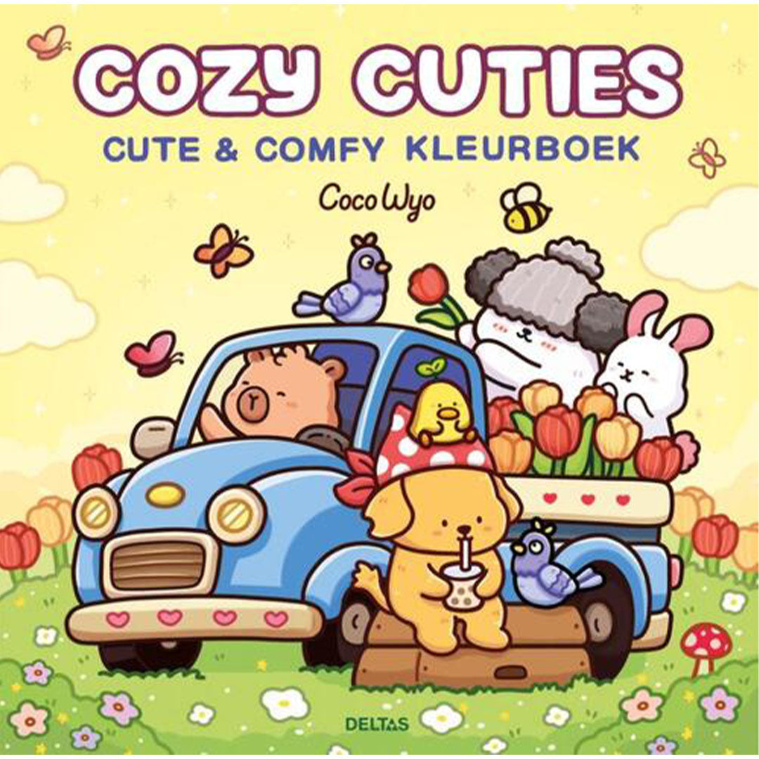 uitgeverij deltas kleurboek coco wyo - cute & comfy - cozy cuties | DELT0101856 | 1