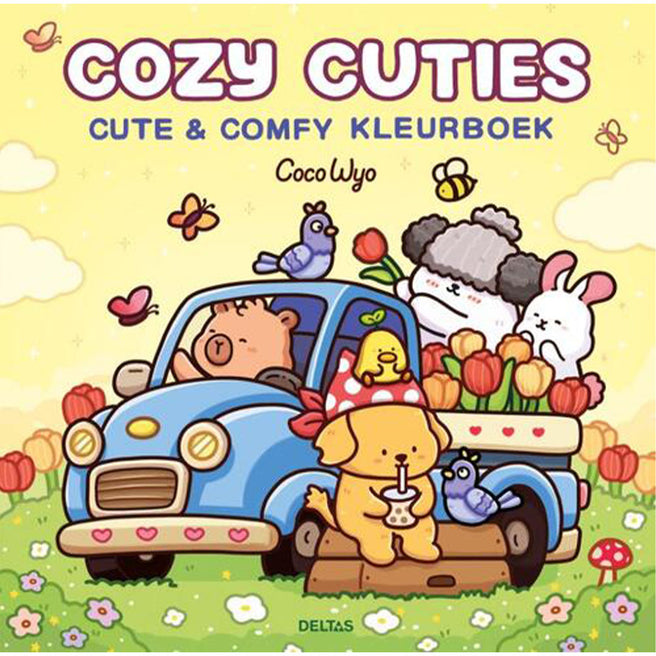 uitgeverij deltas kleurboek coco wyo - cute & comfy - cozy cuties | DELT0101856 | 1