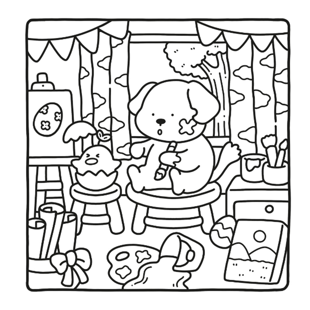 uitgeverij deltas kleurboek coco wyo - cute & comfy - cozy cuties | DELT0101856 | 4