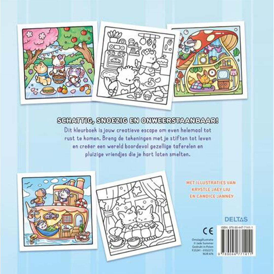 uitgeverij deltas kleurboek jade summer - cozy - comfy & cute | 0102272 | 6