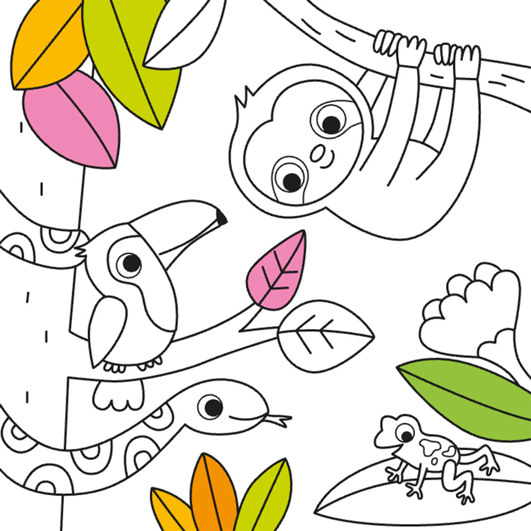 uitgeverij deltas kleurboek maxi color fun - 101 dieren | 0690962 | 2