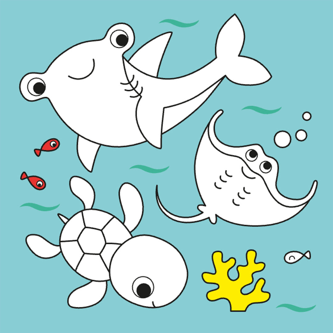 uitgeverij deltas kleurboek maxi color fun - 101 dieren | 0690962 | 3