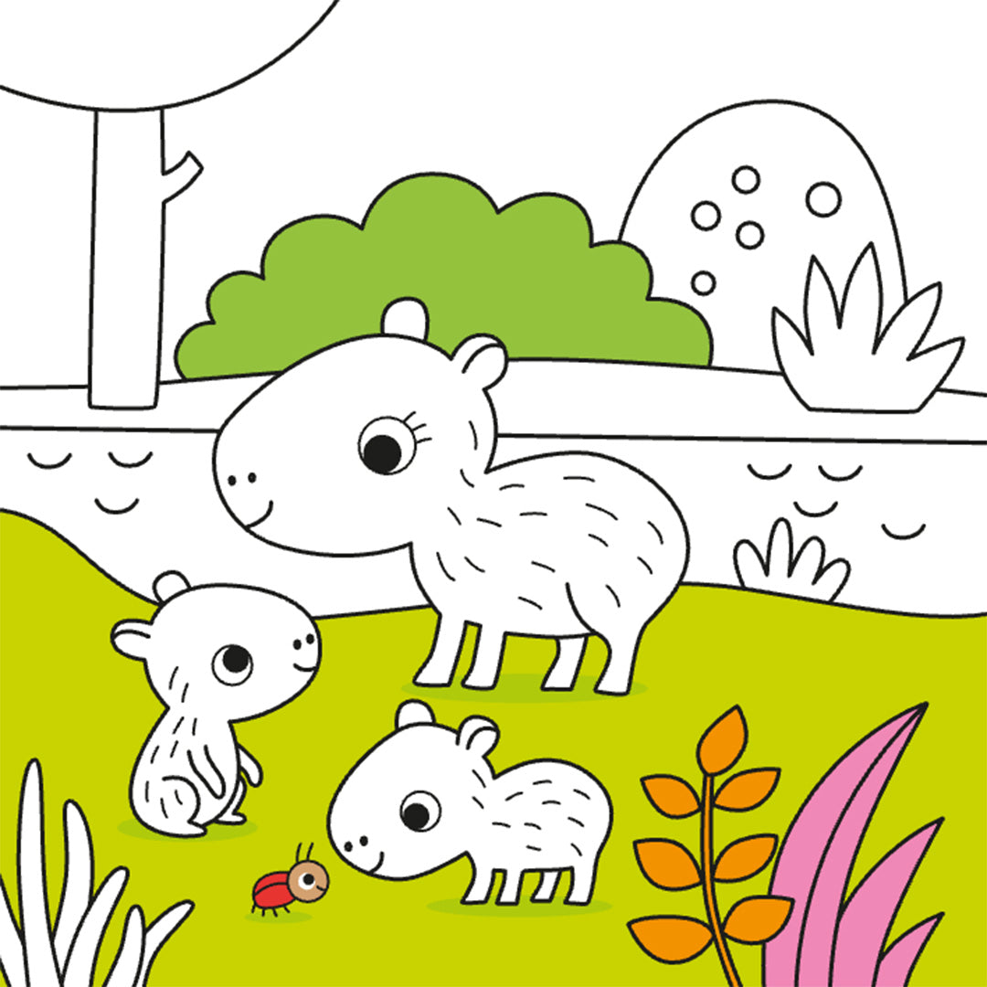 uitgeverij deltas kleurboek maxi color fun - 101 dieren | 0690962 | 5