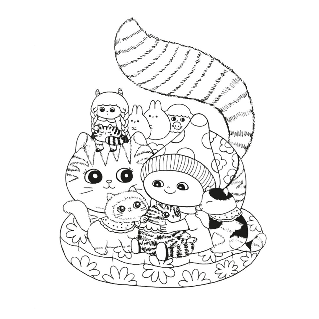 uitgeverij deltas kleurboek snoezige kittens | DELT0101825 | 3