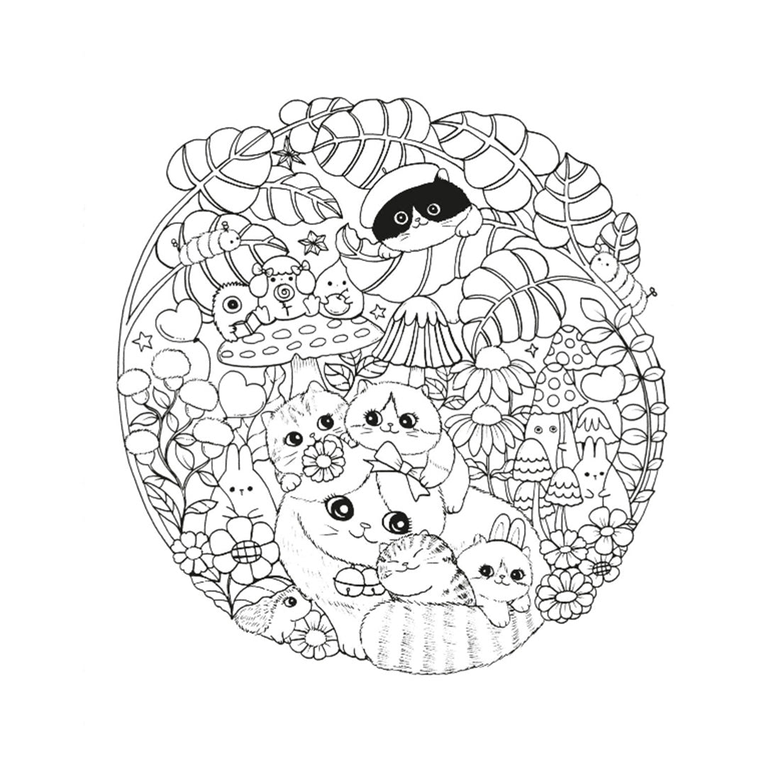 uitgeverij deltas kleurboek snoezige kittens | DELT0101825 | 5