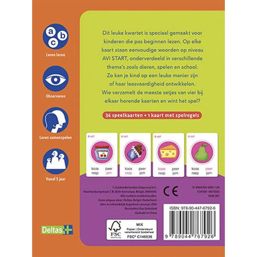 uitgeverij deltas kwartet - eerste woorden lezen | DELT0615032 | 2