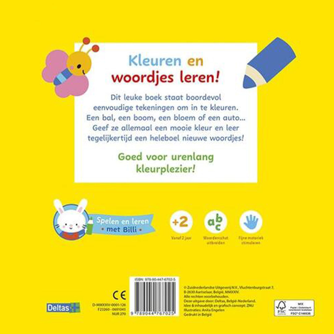 uitgeverij deltas mijn allereerste kleurboek met woordjes | 0691045 | 6