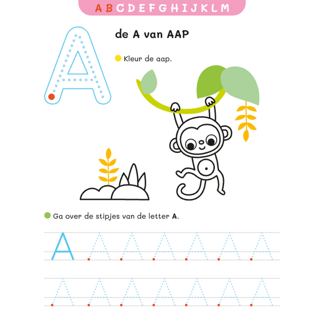 uitgeverij deltas mijn eerste abc oefenboek | DELT0620306 | 2