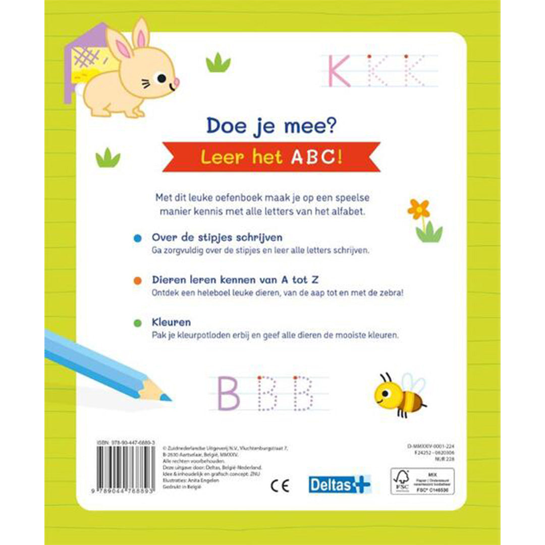 uitgeverij deltas mijn eerste abc oefenboek | DELT0620306 | 6