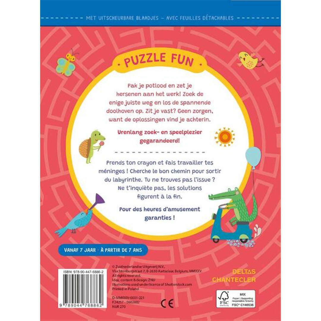 uitgeverij deltas puzzle fun - doolhoven | DELT0602882 | 5