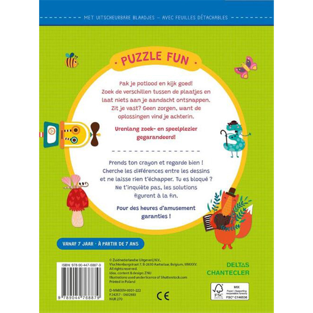 uitgeverij deltas puzzle fun - zoek de verschillen | 0602883 | 6