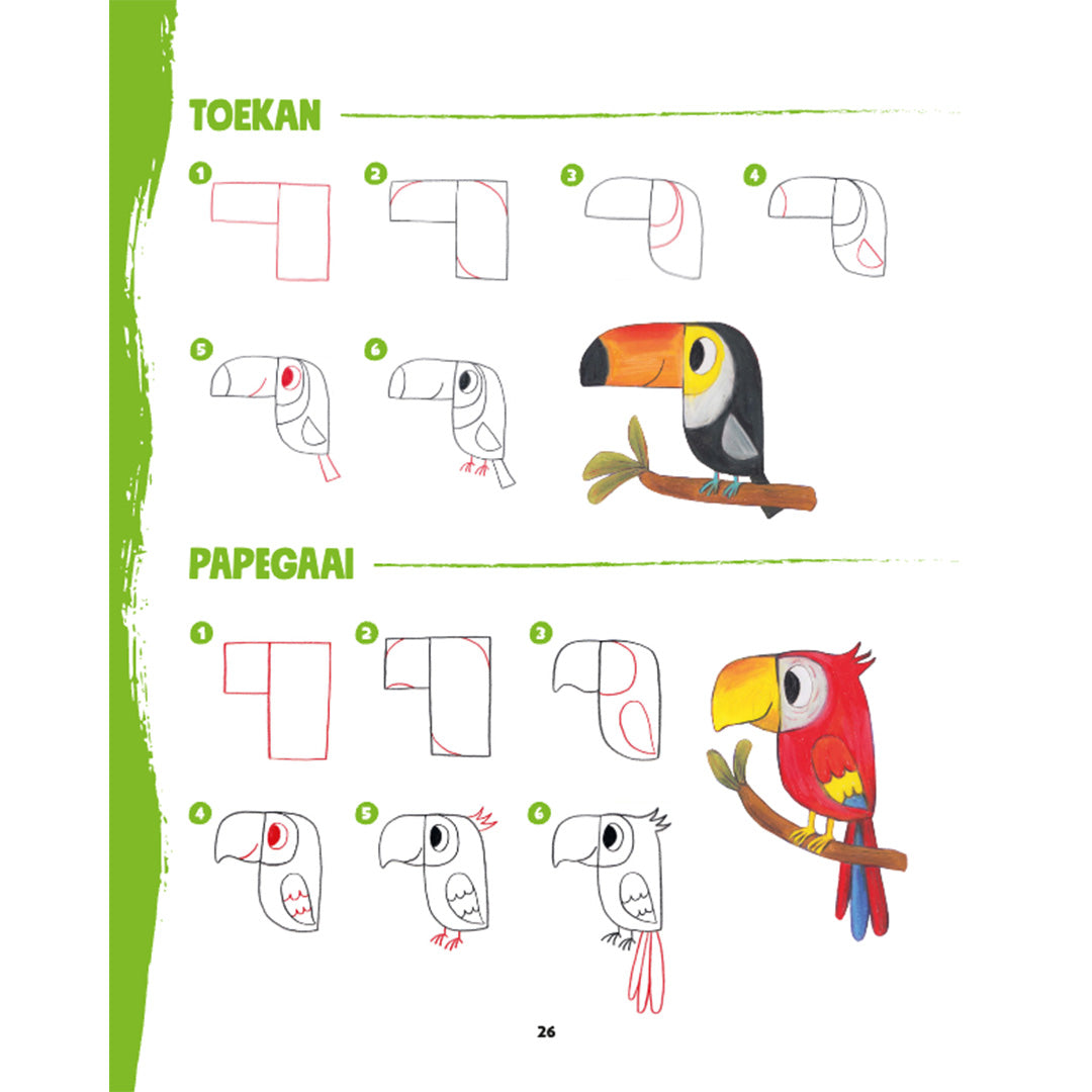 uitgeverij deltas stap voor stap dieren tekenen | 0363215 | 4