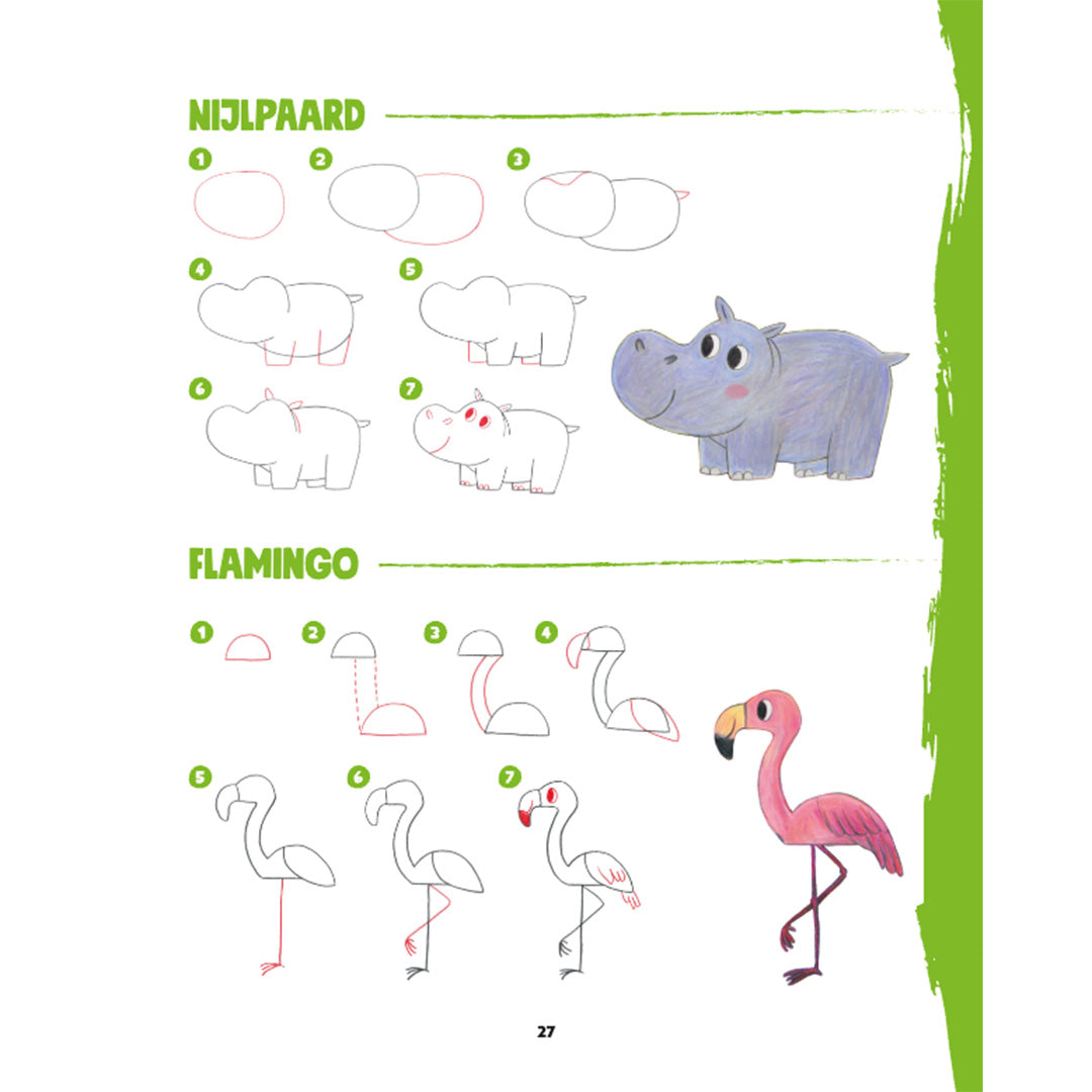 uitgeverij deltas stap voor stap dieren tekenen | 0363215 | 5