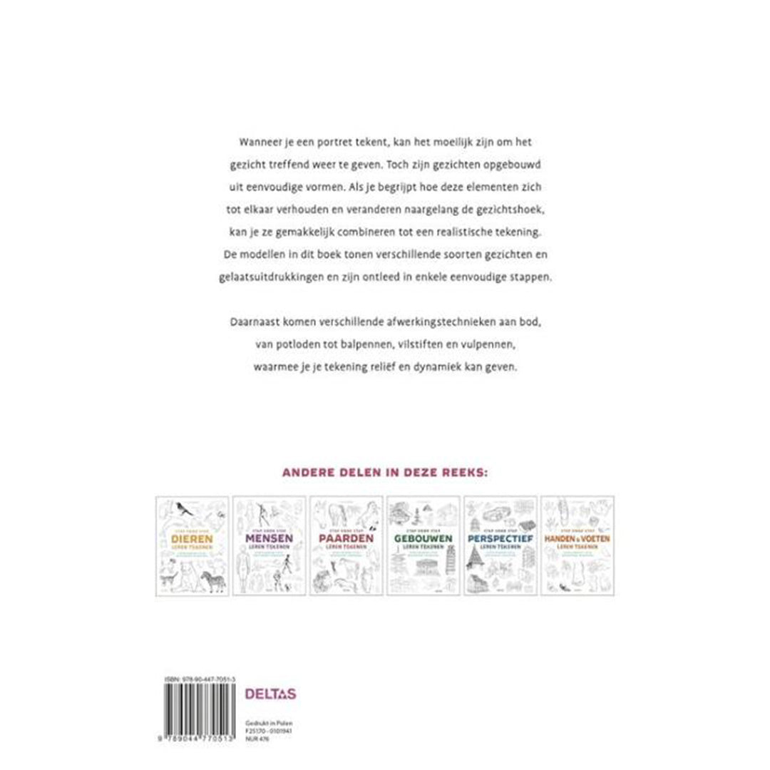 uitgeverij deltas stap voor stap gezichten leren tekenen | DELT0101941 |  6