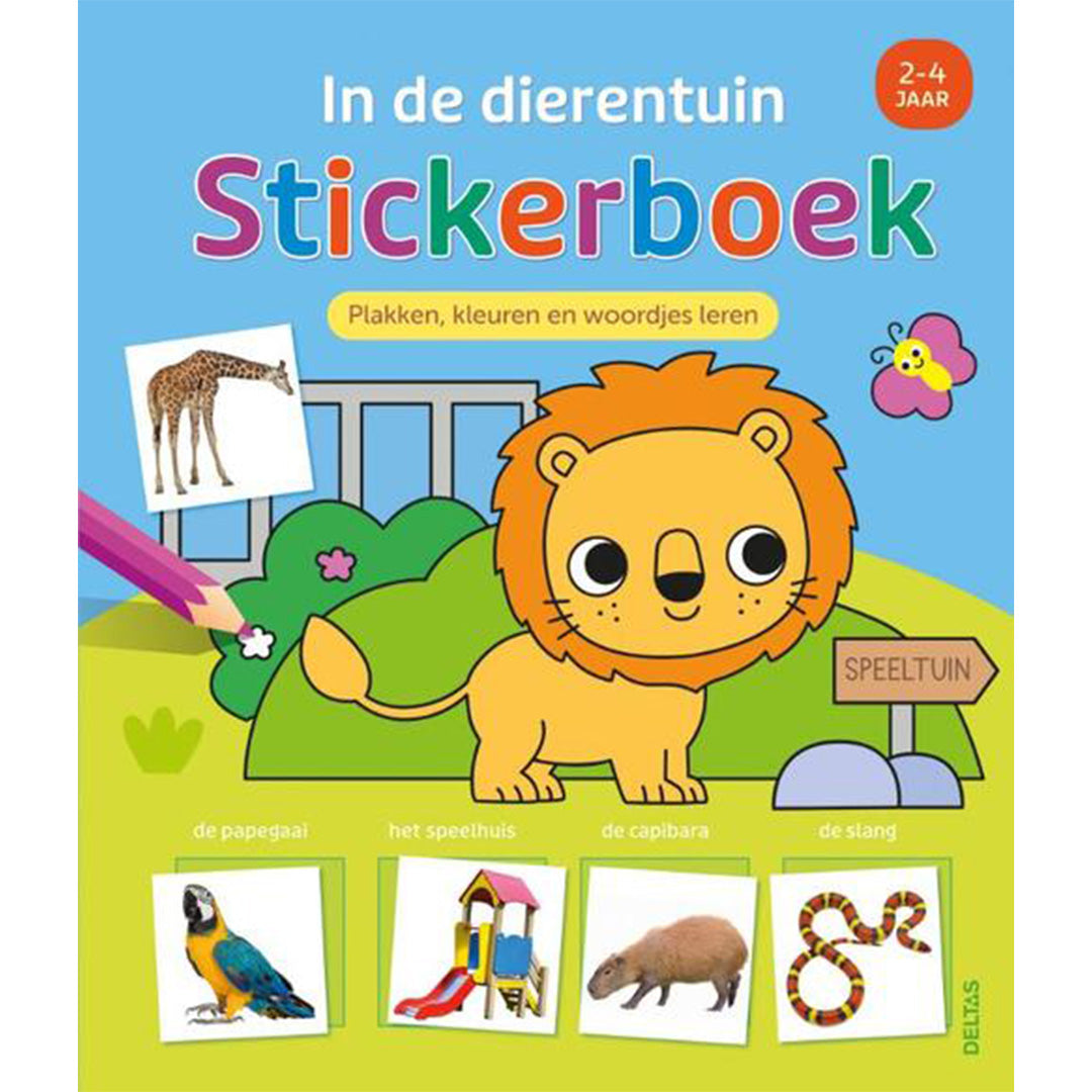 uitgeverij deltas stickerboek in de dierentuin | 0664134 | 1