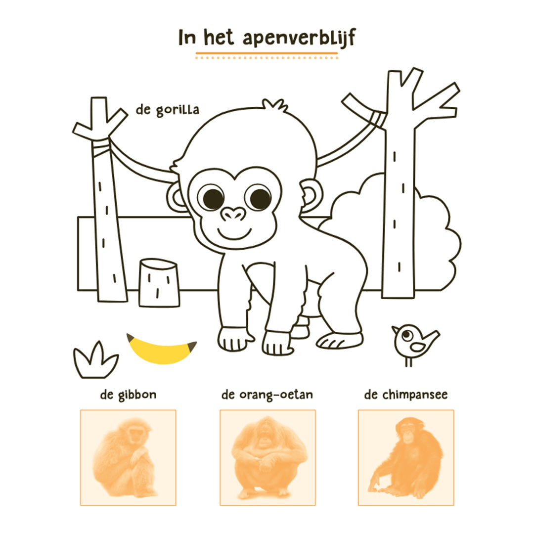 uitgeverij deltas stickerboek in de dierentuin | 0664134 | 3