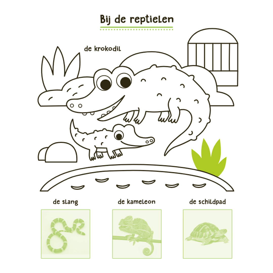 uitgeverij deltas stickerboek in de dierentuin | 0664134 | 5