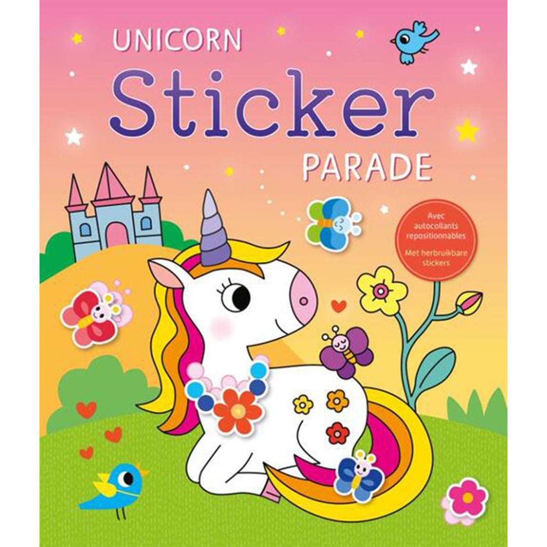 uitgeverij deltas stickerboek unicorn sticker parade | 0664141 | 1