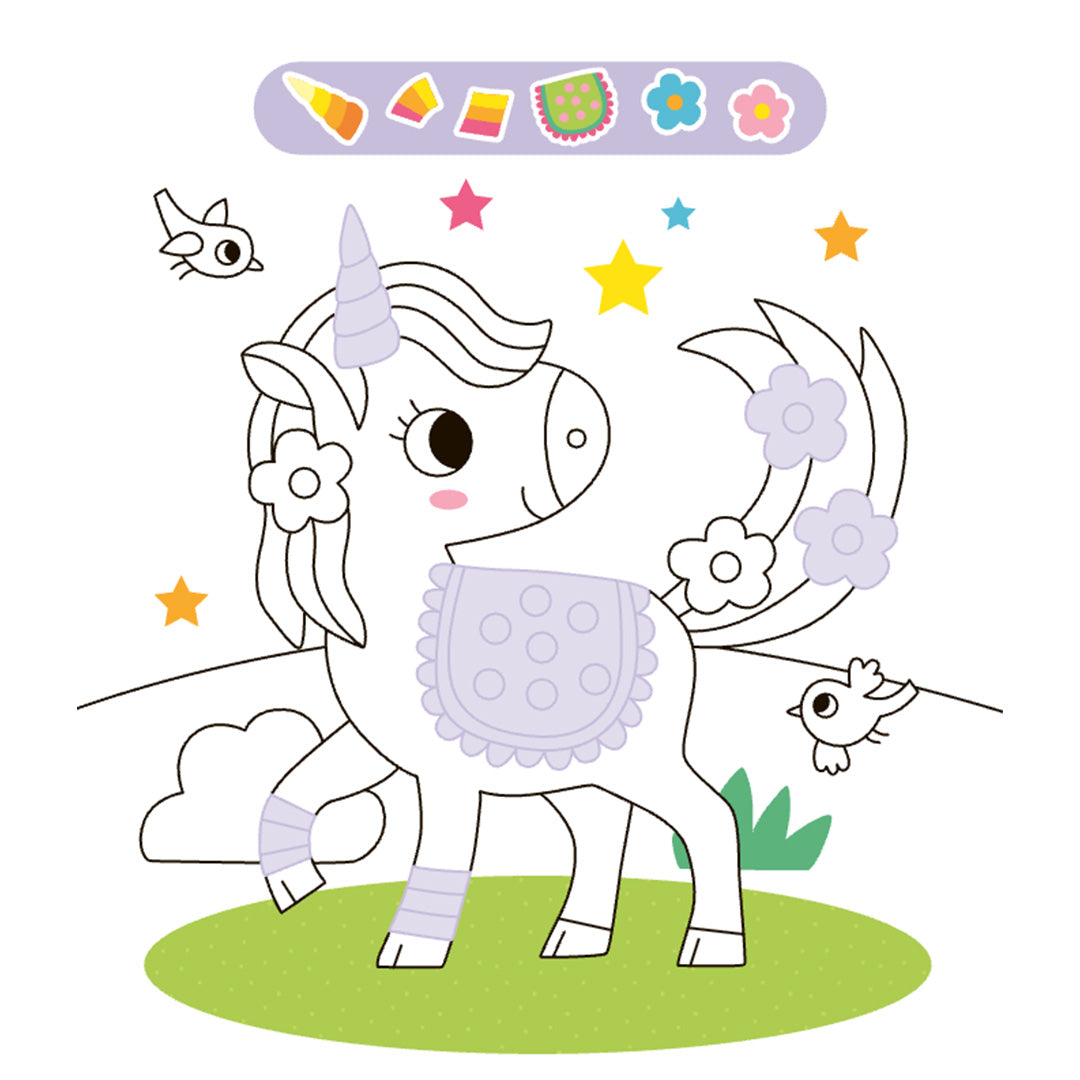 uitgeverij deltas stickerboek unicorn sticker parade | 0664141 | 2