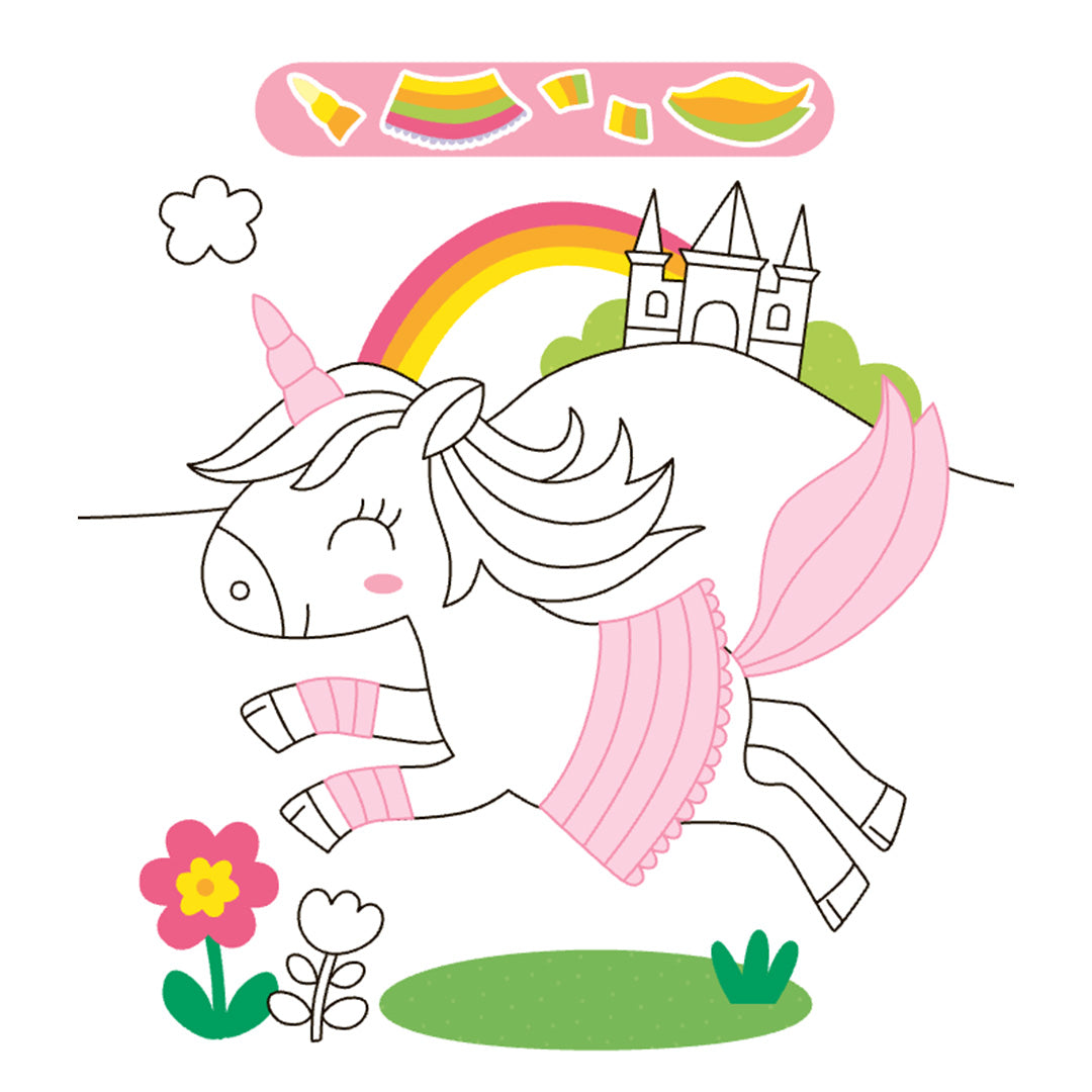 uitgeverij deltas stickerboek unicorn sticker parade | 0664141 | 3