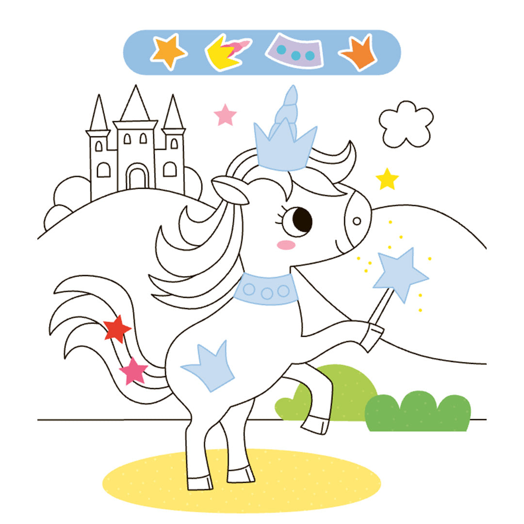 uitgeverij deltas stickerboek unicorn sticker parade | 0664141 | 4