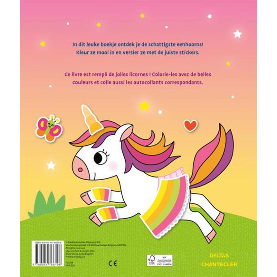 uitgeverij deltas stickerboek unicorn sticker parade | 0664141 | 6