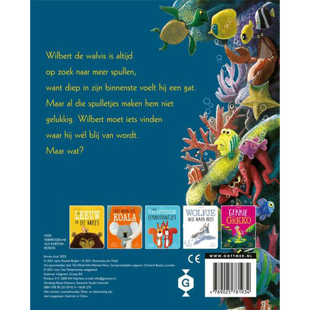 uitgeverij gottmer kartonboek de walvis wilde meer | 1608193 | 6