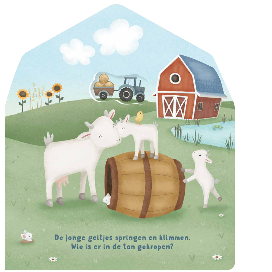 uitgeverij mercis little dutch kartonboek mijn doorkijkboek - boerderij | 1767106 | 3
