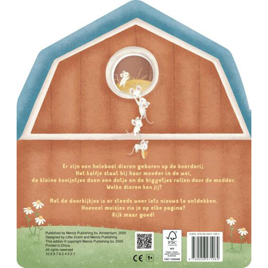 uitgeverij mercis little dutch kartonboek mijn doorkijkboek - boerderij | 1767106 | 6