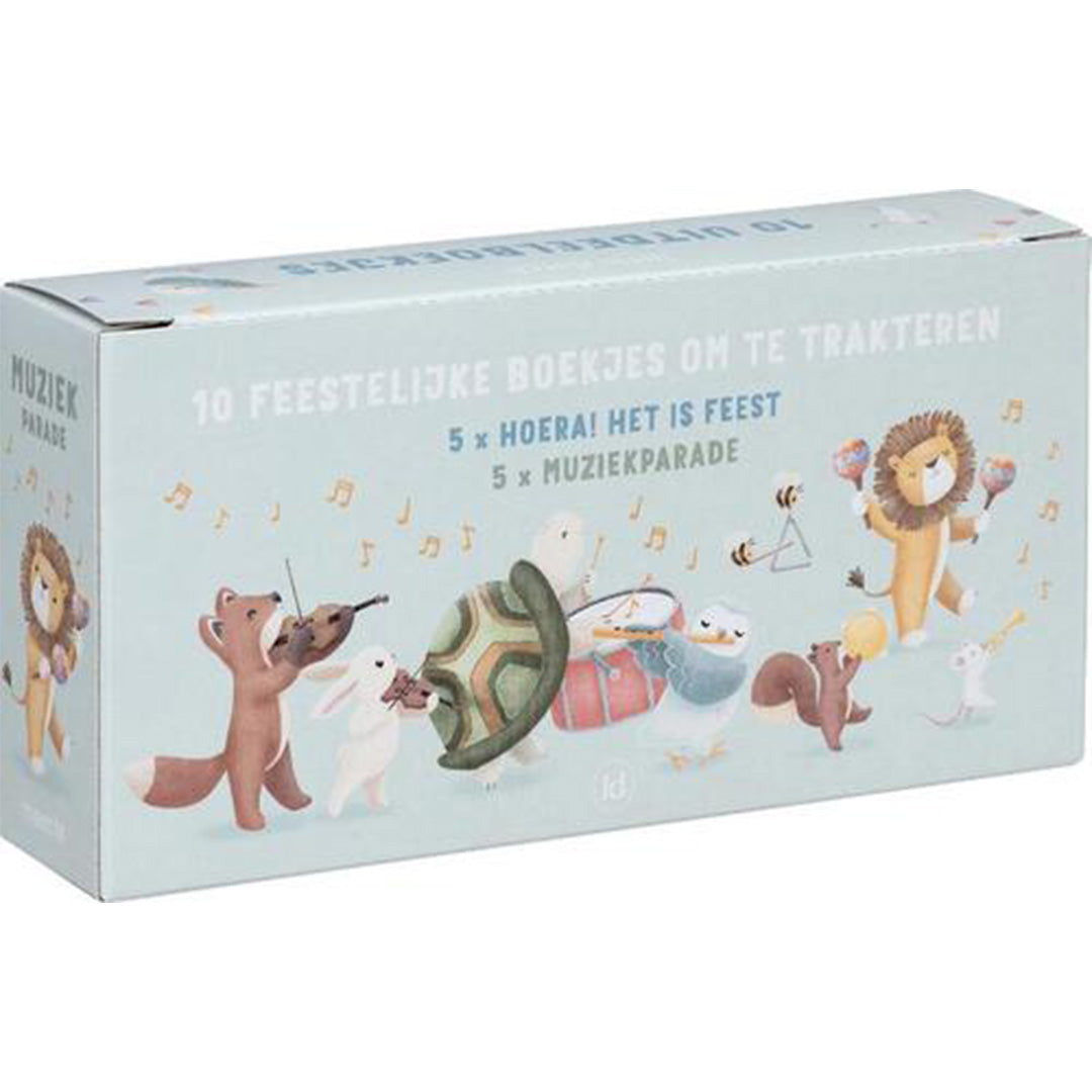 uitgeverij mercis little dutch uitdeelboekjes - hoera! het is feest en muziekparade - 10st | 1767075 | 6