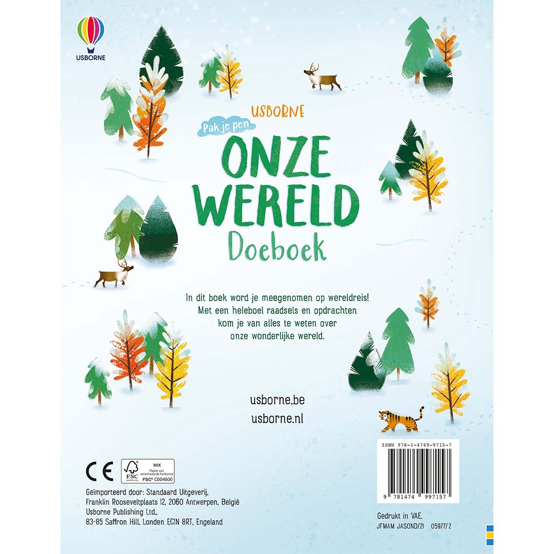 uitgeverij usborne doeboek onze wereld | 1709715 | 4