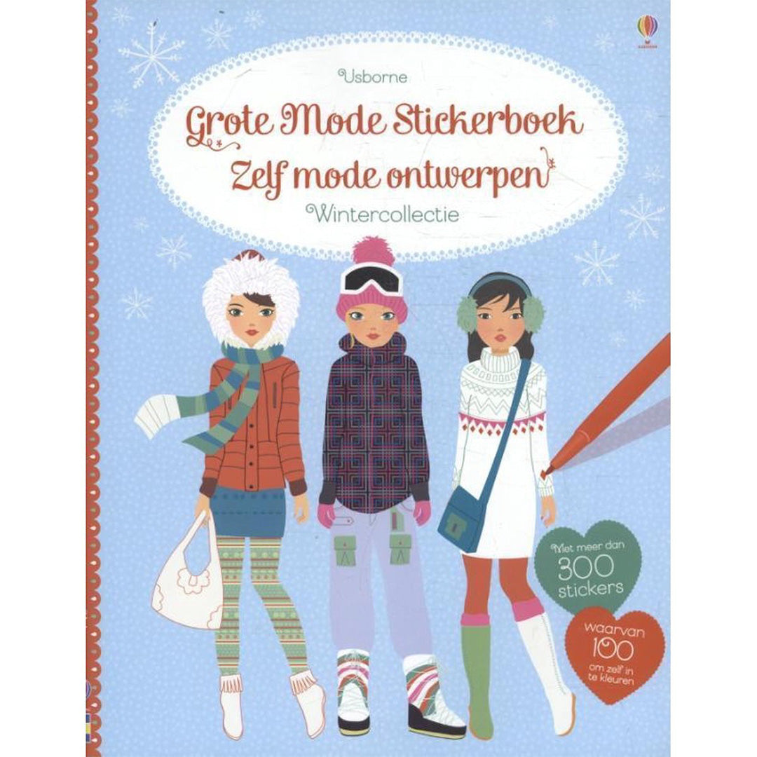 uitgeverij usborne het grote mode stickerboek zelf mode ontwerpen - wintercollectie | 1707988 | 0