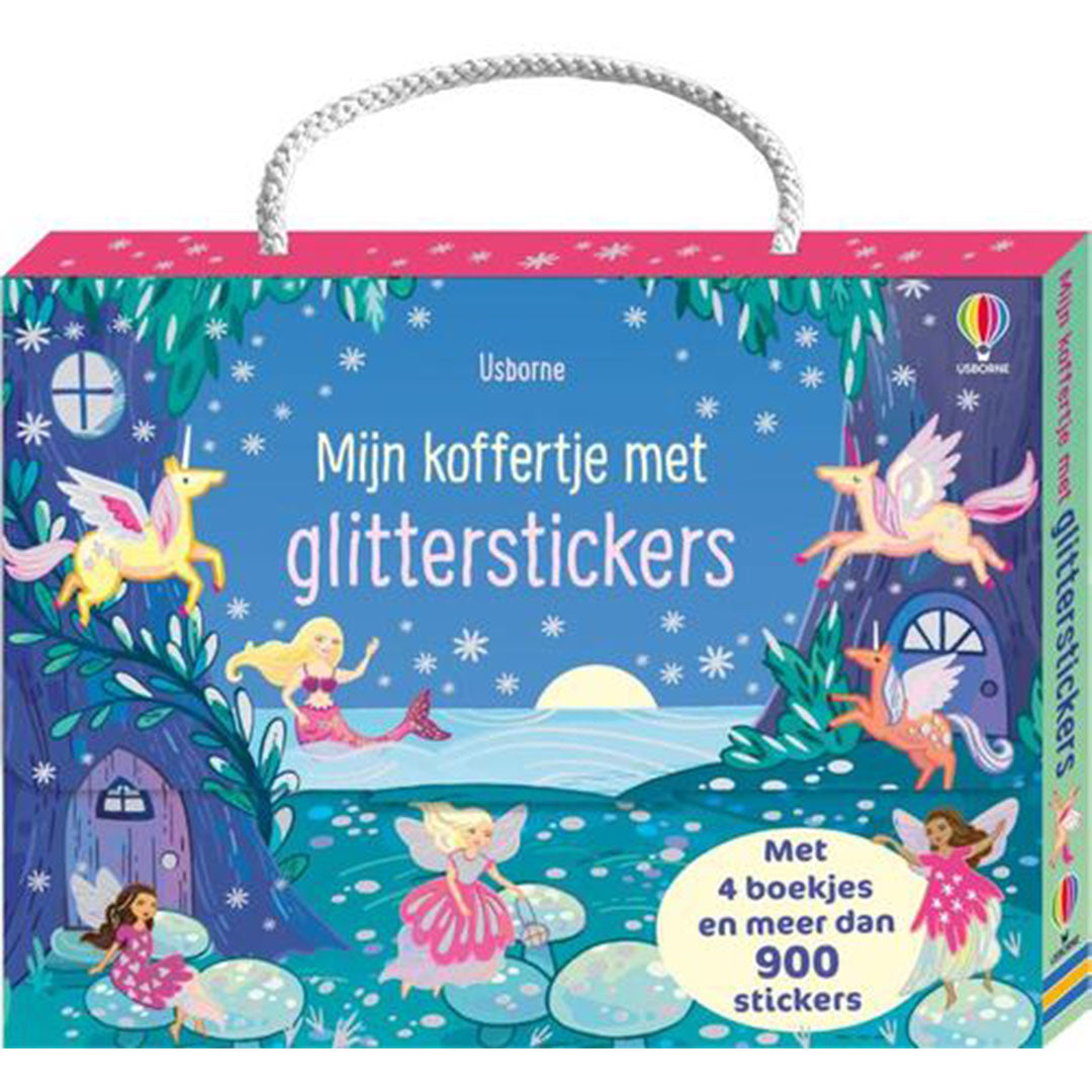 uitgeverij usborne mijn koffertje met glitterstickers | 1706520 | 1