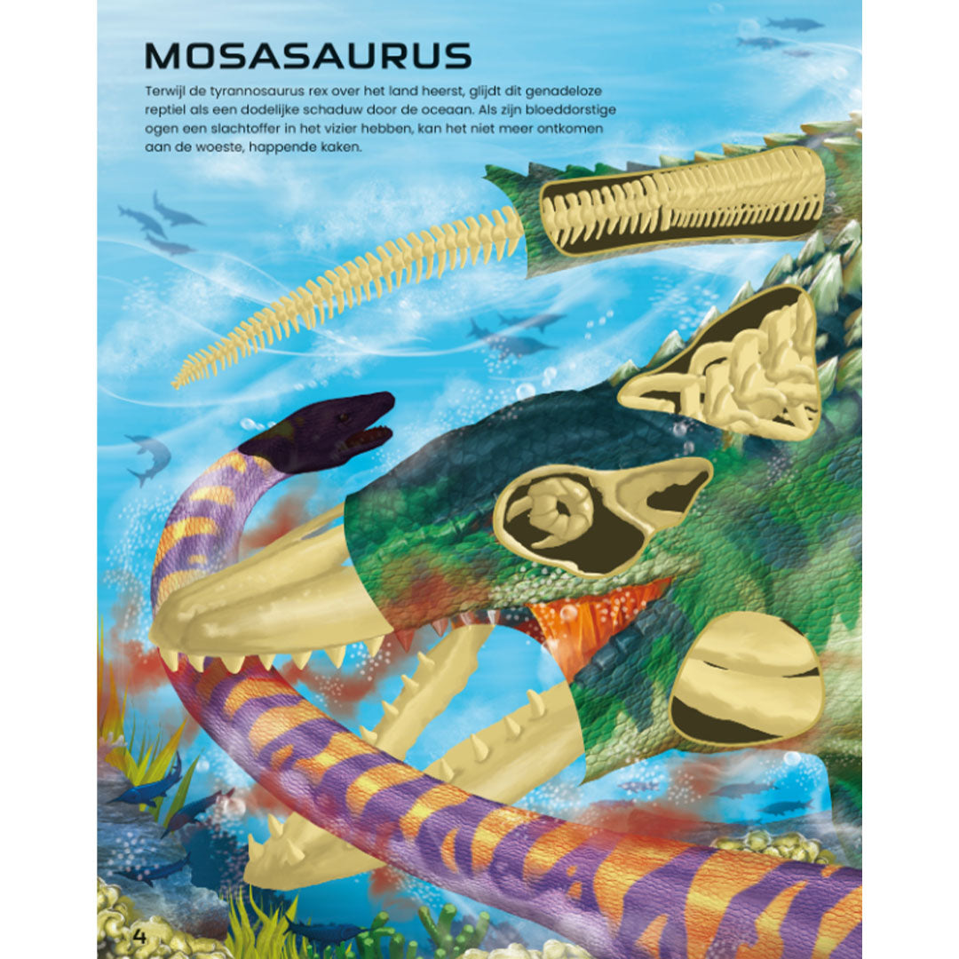 uitgeverij usborne stickerboek bouw je eigen tyrannosaurus rex | 1700731 | 1