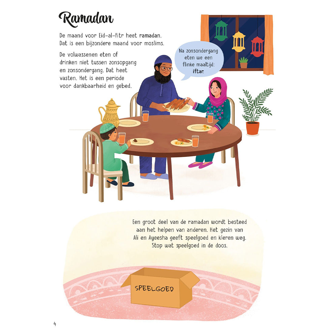 uitgeverij usborne stickerboek eid-al-fitr | 17010105 | 2